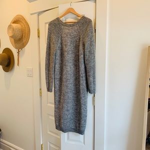 H&M Gray Midi Sweater Dress Size XS